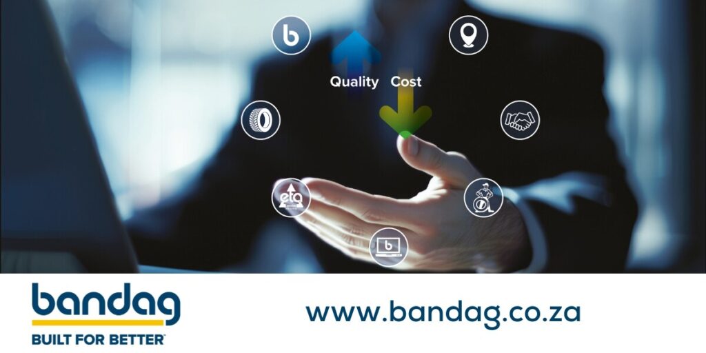 Businessman balancing quality and cost decisions.